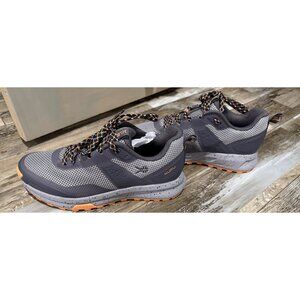 Kuru Women's Atom Trail Sneakers, Gray & Orange, Size 8, Lightweight & Supportiv